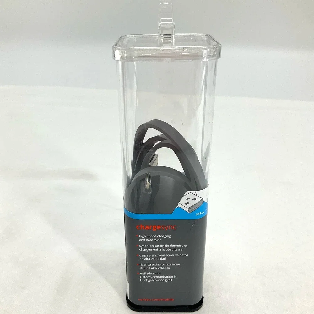 Ventev USB-A to micro USB 3.3FT | 1M chargesync, Gray
